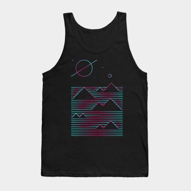 Landscape Space From Titan Tank Top by Sachpica